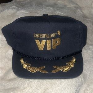 Caterpillar Vintage VIP Navy and Gold Men's Cap